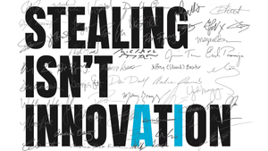 Hundreds of US creators tell big tech: “stealing isn’t innovation”